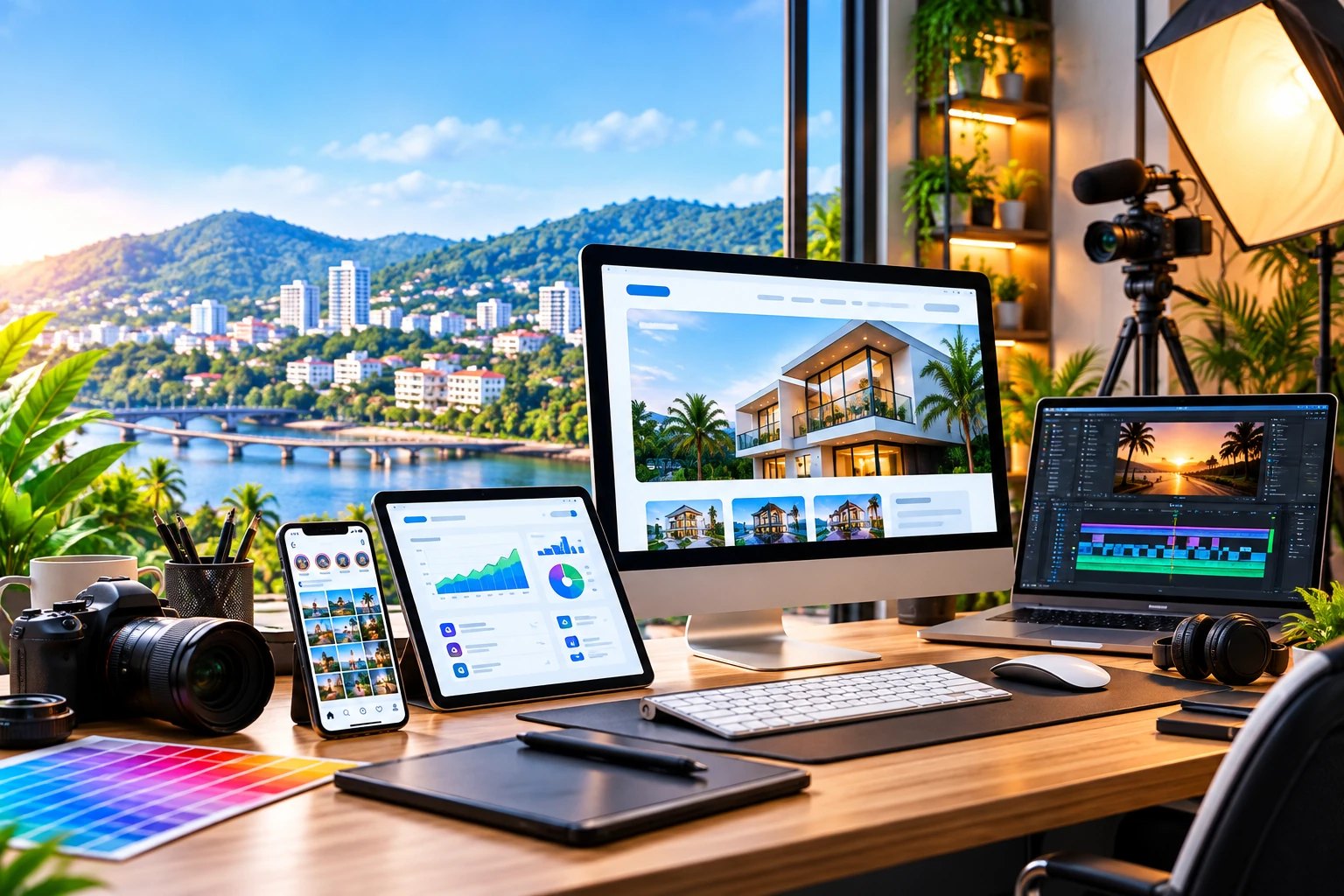 Web development, creative and video marketing workspace in Calicut
